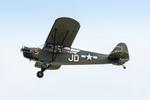 G-BOXJ @ EGSU - 479897 (G-BOXJ) 1944 Piper J-3C-65 Cub ( L-4 Grasshopper) D Day Display Duxford 

 - by PhilR