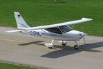 D-EPML @ EDMA - Tecnam P2008JC as seen from the tower at Augsburg, Germany - by Reinhard Jost