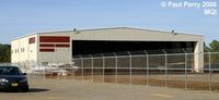  - Barrier Island's hangar, getting ready to close up for the afternoon - by Paul Perry