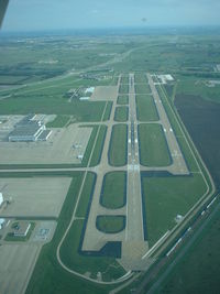  - Great shot of the two runways at AFW - by B.Pine