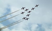  - Red Arrows at Royal International Air Tattoo 2004 - by Steve Staunton