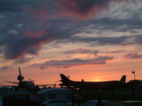  - Royal International Air Tattoo 2004 - Sunset over the static park - by Steve Staunton