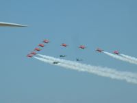  - Red Arrows and Three Spitfires at Royal International Air Tattoo 2005 - by Steve Staunton