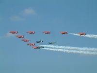  - Red Arrows and Three Spitfires at Royal International Air Tattoo 2005 - by Steve Staunton