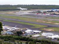  @ Cairns International Airport - View from the adjacent Mountain park - by Terry Fletcher