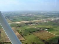  @ Neosho Hugh Robinson Airport - Looking west from 4500' - by Bob Simmermon