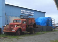  - Utility truck and one of the hangars-Alaska Aviation Heritage Museum - by Doug Robertson