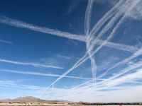  - Contrails over McCarran - by Brad Campbell