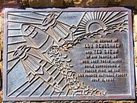  - Fire Station memorial plaque  - by Mike Madrid