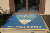  - Welcome mat on land side of Naval Air Facility Washington DC on board Andrews AFB  - by J.G. Handelman