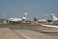  - cargos parked on apron - by Daniel Vanderauwera