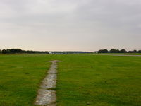  - a view down the runway from the passenger seat of the fire truck - by Chris Hall