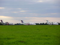  - BAe 146 stored at Norwich Airport - by chris hall
