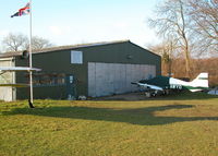  - WILTSHIRE AIRCRAFT MAINTENANCE HANGER WITH BEAGLE PUP G-AWYO - by BIKE PILOT