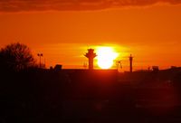  @ Frankfurt International Airport - Sunset at FRA - by Florian Seibert