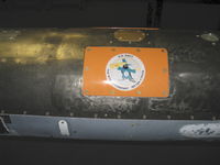  - Boeing MA-31/Russian Zvezda-Strela Kh-31A Supersonic Skimming Target Simulator data plate, at Command History Storage Facility - by Doug Robertson