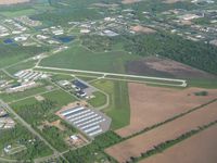  @ Ann Arbor Municipal Airport - Looking SE from 4000' - by Bob Simmermon