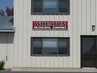  - The relatively new Wheaton Municipal Airport sign. - by Kreg Anderson