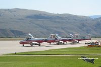  - Snowbirds making a quick stop at Kamloops on their way to the airshow at CFB Comox - by Michel Teiten ( www.mablehome.com )