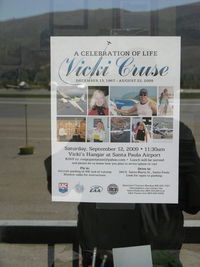  - Vicki Cruse Celebration of Life-12 September 2009-SZP Office Posting - by Doug Robertson
