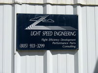  - Klaus Savier's Light Speed Engineering-Home of N57LG, Holder of multiple Federation Aeronautique Internationale World Records. - by Doug Robertson