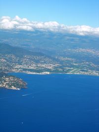  - Cannes Mandelieu. Well a bit far in the picture but as clear as Cannes climate. - by Erdinç Toklu