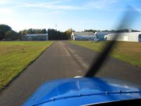  @ Lowell City Airport - Looking south on the taxiway. - by Bob Simmermon