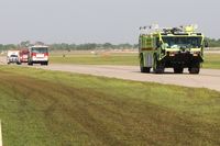  - No emergency - just moving up the taxiway at Lakeland, FL during Sun N Fun 2010. - by Bob Simmermon
