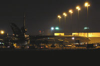  - Night time UPS ramp activity at DFW airport - by Zane Adams