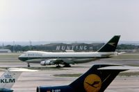  - An unidentified Lufthansa Boeing 747 taxying at Heathrow Airport in 1975. - by Malcolm Clarke