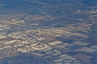  - Ontario International Airport, Ontario, California as seen descending through 12.000' on the approach to LAX. - by Mark Kalfas