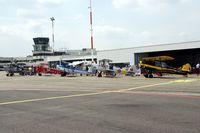  - Part of the tarmac;with behind the museum and tower.SV-4's lined up OO-PAX OO-GWB OO-SVB OO-KAT OO-GWC - by Robert Roggeman