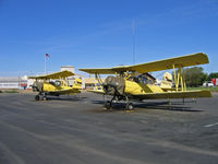  - G-164Bs N6697Q and N48492 with spray gear at Vallet Crop Dusters home base in Westley, CA - by Steve Nation