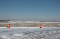  - N938AT approaching 36L, new construction still going on. - by J.B. Barbour