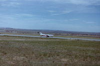  - This is an early early photo of a Big Sky Airlines aircraft departing KBIL in June of 1981.  I believe Big Sky Airlines only began operations a few years prior to this at the most. - by Daniel Ihde