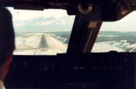  - Landing at ANC , B747-246B , Feb '90 - by Henk Geerlings