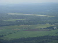  @ Sherbrooke Airport - Taken from a R44 - by Dominique Gaudreau