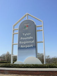  - Tyler Pounds Field new terminal entrance sign. - by Zane Adams