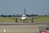  @ Norwich International Airport - Saab 2000 on the ramp at Norwich. - by Graham Reeve