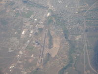  - Bert Mooney Airport from FL 350 - by Ronald Barker