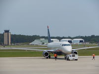  - A United Airlines Embraer ERJ170 unhooking from the pushback. - by Mlands87