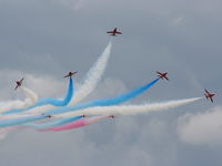  - Red Arrows displaying at the Cotswold Airshow - by Chris Hall