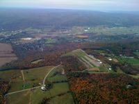  - Looking to the north over the valley below. - by Tom Berry