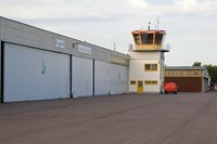  - Saarlouis Düren Tower, Hangars and part of the apron - by Friedrich Becker