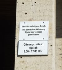  - entrance to the visitor's terrace just west of the main terminal building at Braunschweig-Waggum airport - by Ingo Warnecke