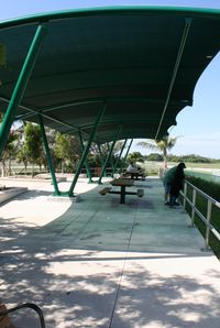  - Spotting area at Ft. Lauderdale Executive with benches, tables and tower broadcasts - by Florida Metal