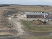  - New hangar going up at Granite Falls Municipal Airport in Granite Falls, MN. - by Kreg Anderson