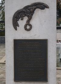  - At the Polish airmen memorial adjacent to RAF Northolt Airfield. - by Roger Winser