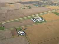 @ Piqua Airport- Hartzell Field Airport - Looking NE from 2500' - by Bob Simmermon