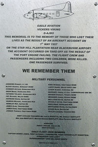  @ Blackbushe Airport - Commemoration plaque installed October 2011 - by OldOlympic
